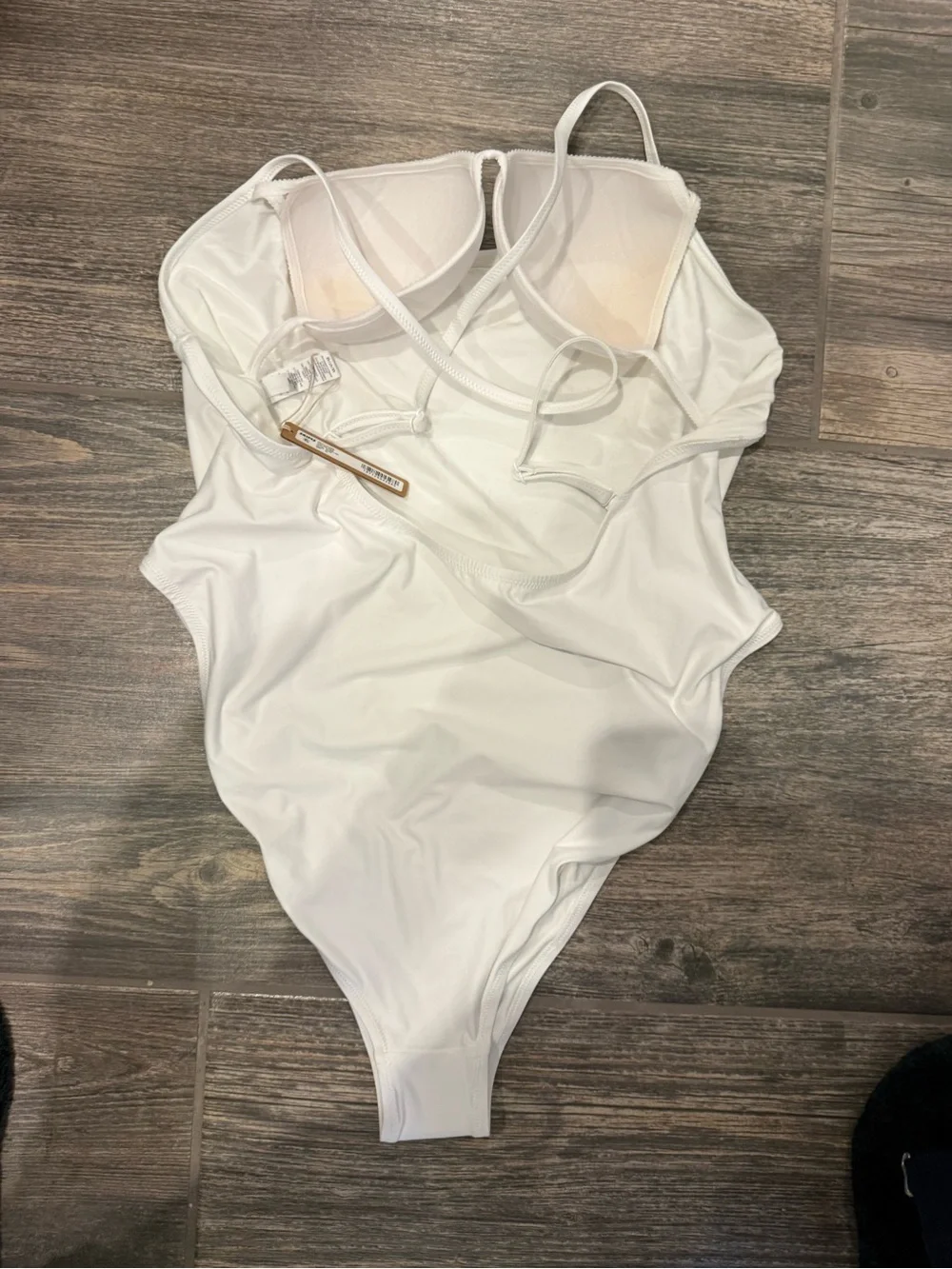 Skims Plus Size White One-Piece Swimsuit